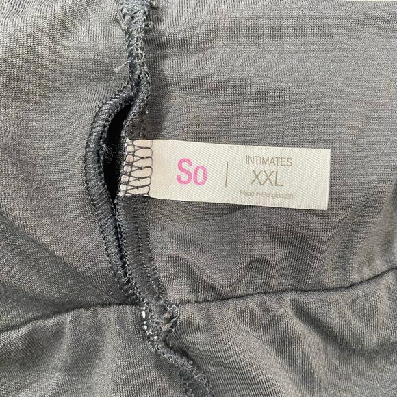 New With Tags  SO  Brushed Micro Crossback Plunge Plus Size XXL Charcoal Grey - Picture 6 of 9